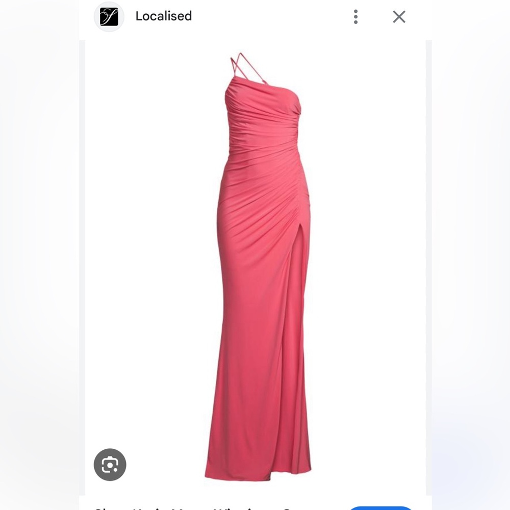 Katie May Winnipeg Open Back Gown in Coral Small NWT